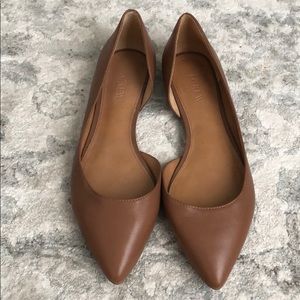 J.Crew Factory classic D’Orsey leather flat